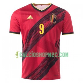 Belgio Romelu Lukaku 9 Maglia Prima Euro 2020 Manica Corta